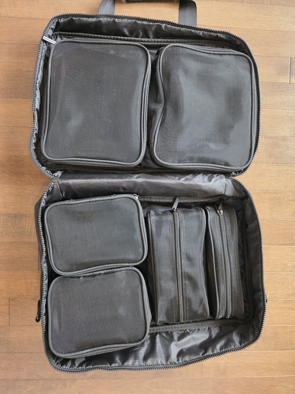 Makeup Forever Black Travel Makeup Bag with Removable Pouches